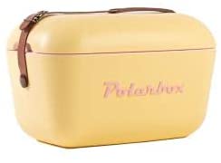 Polarbox Coolbox 20 Litri Blu - Contenitore Termico Spiaggia Con Cinturino Pelle