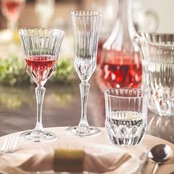 RCR Cristalleria Italiana S.p.a. Linea Adagio | Calici da Acqua e Vino in Vetro Bicchieri Moderni Set 6 Biccheri di Cristallo da 8 Cl - immagine 3