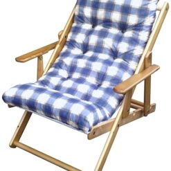 SICIGNANO Poltrona Relax in legno Con Cuscino Imbottito 3 Posizioni