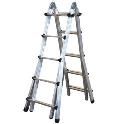 Scala Telescopica In Alluminio 5+5 Multiuso Allungabile Raccolta Olive 146.507 - immagine 1