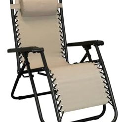 Sdraio pieghevole da giardino in acciaio e textilene automatica zero gravity