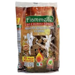 Sicignano | Accendifuoco Ecologico Magnum – 75 Pezzi, Soluzione Ecologica e Sicura per Accendere Barbecue, Stufe e Camini in Modo Sostenibile e Semplice