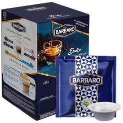 Capsule Caffè Barbaro Box 100 pz Cremoso Miscela Blu - Compatibili con Macchine Bialetti