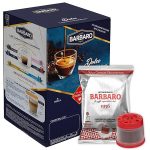 Capsule Caffè Barbaro Box 100 pz Cremoso Miscela Blu Compatibili con Macchine Nespresso