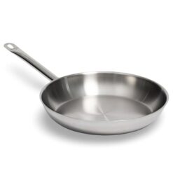 Sicignano | Set 2 Padelle Multistrato Arenal 3 Strati Acciaio Inossidabile Ø28cm, Compatibili Induzione | Tecnologia 3-Ply, Distribuzione Calore Uniforme, Risparmio