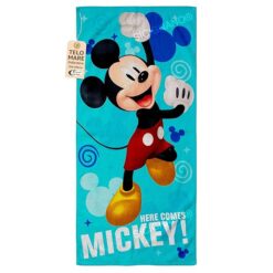 Set 6 Pezzi Telo Mare Microfibra 70x140 cm, Asciugamano Spiaggia Bambino 100% Poliestere, Morbido Resistente Asciugatura Rapida, Piscina Mare Viaggio