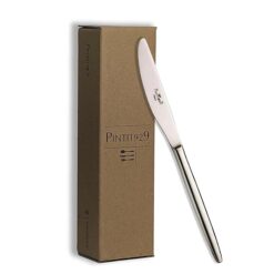 Sicignano | Coltello da Tavola Singolo Olivia, 24,5 cm, in Acciaio Inox, per Ristorazione, Cucina, Pranzo