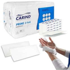 Sicignano | Confezione 2400 Salviette Carta Monouso Piegate a Z per Dispenser, 12 Pacchetti da 200 Asciugamani, 2 Veli in Cellulosa, Dimensioni Foglio 24x21,5 cm - Bagni Pubblici Uffici Ristoranti