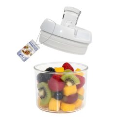 Sicignano | Contenitore Ermetico Cucina SalvaGusto, Plastica Trasparente, Sovrapponibile, Varie Misure (900 ml, 12 pezzi)