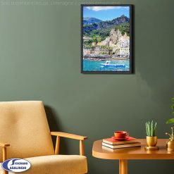 Cornice Flat 50x70 cm Bianca in Vetro Acrilico Pannello MDF - immagine 5