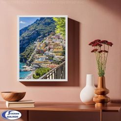 Cornice Flat 50x70 cm Nera in Vetro Acrilico Pannello MDF - immagine 4