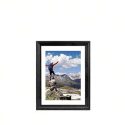 Sicignano | Cornice Native Portafoto 10x15 cm in Legno Bianco Orizzontale Verticale da Parete Tavolo con Pannello MDF Vetro Crilex - Foto Quadri Matrimonio Decorazioni Regalo