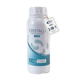 Cristalli Profumati Gr.500 Talco — Cristalli Made in Italy per Bucato 3-in-1: Profuma, Ammorbidente Anticalcare; Sali per Lavatrice, Azione Rinfrescante e Profumo Duraturo per Vestiti (Copia)
