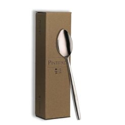 Sicignano | Cucchiaio da Frutta Olivia, 19,8 cm, in Acciaio Inox, Confezione da 6, per Dolce, Dessert, Ristorazione, Cucina, Pranzo