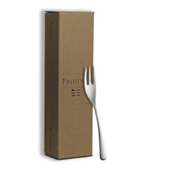 Sicignano Forchettina Dolce 3 Punte Swing in Acciaio Inox 15,4 cm - Posata Singola Elegante per Torte, Dessert e Pasticceria - Ideale per Bar, Ristorante e Casa