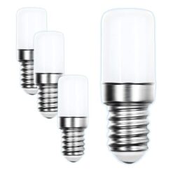 Sicignano | Lampadina LED T26 E14 4W – 3000K Luce Calda / 6000K Luce Fredda – 360 Lumen – Risparmio Energetico – Classe F (4, 4W Luce Fredda)
