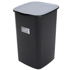 Sicignano | Pattumiera Raccolta Differenziata 50L - Coperchio Basculante Colori Grigio, Blu, Giallo, Verde – Per Carta, Plastica, Vetro, Indifferenziata – Made in Italy (3, Indifferenziata)