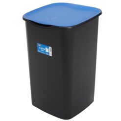 Sicignano | Pattumiera Raccolta Differenziata 50L - Coperchio Basculante Colori Grigio, Blu, Giallo, Verde – Per Carta, Plastica, Vetro, Indifferenziata – Made in Italy (2, Carta)