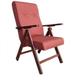 Sicignano Poltrona California Marrone Noce – Legno Faggio, Reclinabile 4 Posizioni, Imbottitura Alta Densità, Braccioli Artigianali, Schienale Ganciabile, Made in Italy, 65 × 75 × 112 cm