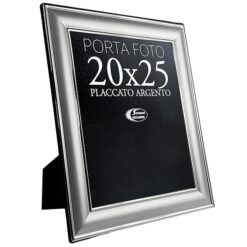 Sicignano Portafoto Silver Altea 20x25 cm, Cornice Elegante Placcata Argento, Resistente a Macchie e Graffi, Design Minimalista e Raffinato per Foto e Stampe ?