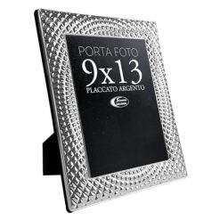 Portafoto Silver Palermo 9x13cm – Cornice Elegante Placcata Argento, Resistente a Macchie e Graffi, Design Minimalista e Raffinato per Foto e Stampe