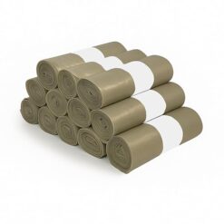 Sicignano | Sacchetti Immondizia Ambra 55x65 cm T.500 | 12x15 Pz | Fornitura Grande per Pulizie Professionali