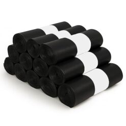 Sicignano | Sacchetti Immondizia Neri 55x65 cm T.500 | 12x15 Pz | Scorta Conveniente per Uso Professionale