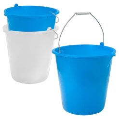Sicignano | Secchio con Becco Graduato in Plastica – Colori Assortiti, Made in Italy, Multiuso per Casa, Pulizie, Giardinaggio (3, 10 Litri)