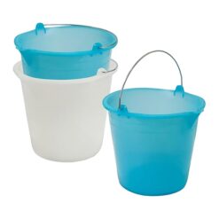 Sicignano | Secchio con Becco Graduato in Plastica – Colori Assortiti, Made in Italy, Multiuso per Casa, Pulizie, Giardinaggio (3, 7 Litri)