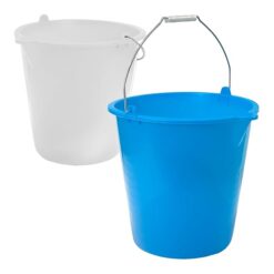 Sicignano | Secchio con Becco Graduato in Plastica – Colori Assortiti, Made in Italy, Multiuso per Casa, Pulizie, Giardinaggio (2, 10 Litri)
