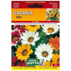 Sicignano | Semi Gazania - Pianta a Fioritura Estiva con Fiori Grandi, Busta Extra - 1 Confezione da 0.08g, Raccolta Estate