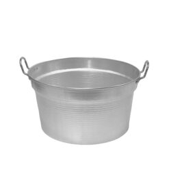 Sicignano | Set 3 Caldaie Ø 28 x 16h cm in Alluminio 99,5% Capacità 5L – Manici in Alluminio, Spessore 1-2 mm – Made in Italy, Per Uso Domestico e Preparazioni Quotidiane