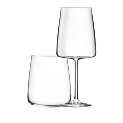 Sicignano | Set 6 Calici CL.65 con 6 Bicchieri CL.42 Essential per Vino Acqua, Cristallo Ecologico, Trasparenti, Resistenti, Uso Quotidiano, per Casa Ristorante Feste