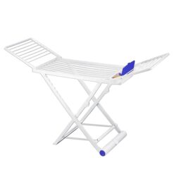 Sicignano | Stendibiancheria Nanni 20 Metri con Portamollette e Ruote ? Struttura Pieghevole Salvaspazio, Solida e Resistente, Dimensioni 115x175x55 cm