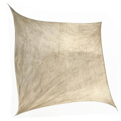 Sicignano | Telo Ombreggiante a Vela Ecrù, Tenda da Sole per Giardino Terrazzo Balcone, Impermeabile e Traspirante, Protezione UV per Esterni (2, Quadrato 3x3mt)