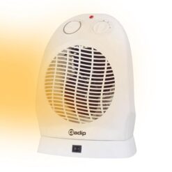 Sicignano | Termoventilatore Oscillante Hotty 2000W con Termostato Regolabile e 2 Livelli di Potenza – Protezione Surriscaldamento, Misura 21x18x28,5 cm