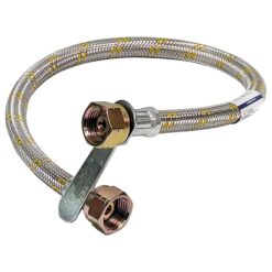 Sicignano | Tubo Flessibile GPL, F/F - Gas Propano Butano Liquido - Raccordo per Tubo Flessibile Conforme a UNI CIG 7140 - con Chiavetta, 20x14 mm, Pressione Massima 10 Bar (50 cm)