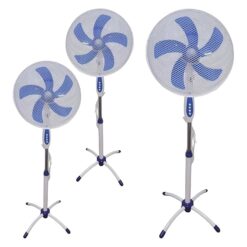 Ventilatore a Piantana Harry 45W con 5 Pale 40cm, Altezza 125cm, 3 Velocità e Oscillazione, Silenzioso per Casa (3)