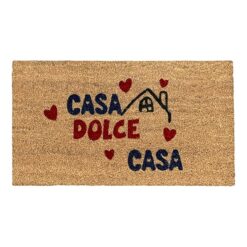 Sicignano | Zerbino in Fibra di Cocco Rettangolare Gulliver 40x70 cm con Fondo Antiscivolo, Tappeto Ingresso Esterno Interno, Pulizia Casa Ufficio (3, Casa Dolce Casa)