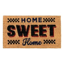 Sicignano | Zerbino in Fibra di Cocco Rettangolare Gulliver 40x70 cm con Fondo Antiscivolo, Tappeto Ingresso Esterno Interno, Pulizia Casa Ufficio (1, Home Sweet Home)