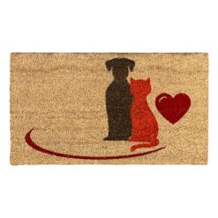 Sicignano | Zerbino in Fibra di Cocco Rettangolare Gulliver 40x70 cm con Fondo Antiscivolo, Tappeto Ingresso Esterno Interno, Pulizia Casa Ufficio (1, Animali)