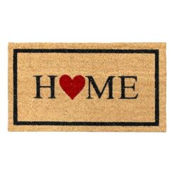 Sicignano | Zerbino in Fibra di Cocco Rettangolare Gulliver 40x70 cm con Fondo Antiscivolo, Tappeto Ingresso Esterno Interno, Pulizia Casa Ufficio (1, Home)