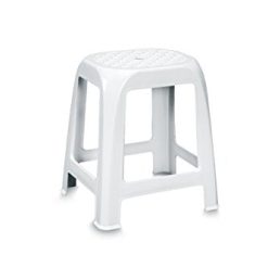 Stefanplast Sgabello in plastica per Il Bagno, cm 41x35x46h