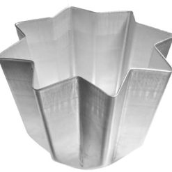 TEGLIA STAMPO TORTIERA FORMA PANDORO PANETTONE NATALE ALLUMINIO 1 KG