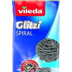Spirale Inox 2+1 Vileda Acciaio Inossidabile 100% Antiruggine per Pulizia Stoviglie e Superfici