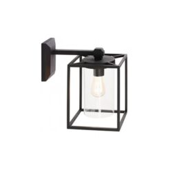 iperbriko Applique In Basso E27 linea domus nero